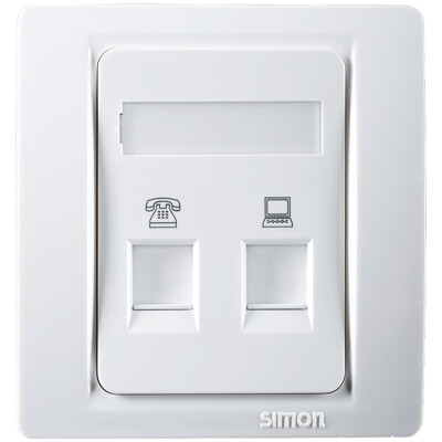 

Simon SIMON switch socket 53 series telephone computer socket C55229S elegant white