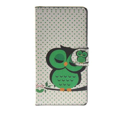 

MOONCASE Owl Pattern Leather Side Flip Wallet Card Slot Stand Pouch Case Cover for Samsung Galaxy A7