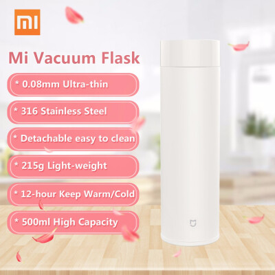 

Xiaomi Vacuum Flask Stainless Steel Insulation Water Milk Cofee Tea Cup 500ml Keep WarmCold in 12-hour Thermal Mug Juice Bo