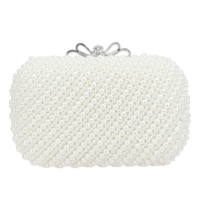 

Fawziya Bow Wedding Purse Pearl Handbag For Women Evening Bag