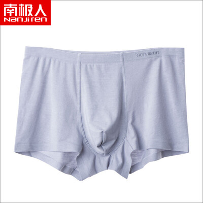 

Anji people Nanjiren mens underwear mens boxer pants no trace wooddale mens four corner shorts head boxer briefs single black