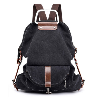 

Brand Women Bags Fashion Canvas Backpacks Korean Style Functional School Function Shoulder Handbag Leisure Travel Bags Shopping