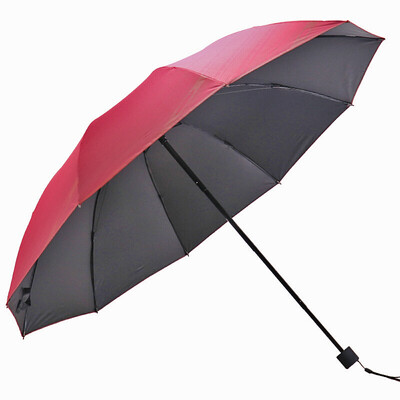 

Paradise umbrella to increase the reinforcement of the impact cloth black plastic silk screen 30 business umbrella umbrella sauce red 31850ELCJ