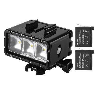 

Andoer Waterproof LED Diving Video Fillin Light Lamp Spotlight 3 Modes Underwater 30m with Dual Rechargeable Batteries