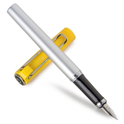 

(Deli) S669F discoverer series fashion noble pen / ink pen F tip / sharp pen yellow