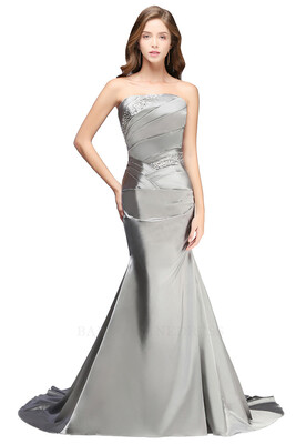 

Babyonline 20118 A-line Strapless Satin Party Dress