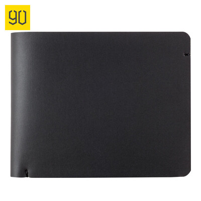 

Xiaomi MI 90 Fun wallet light anti-theft brush soft texture solid wear-resistant wallet minimalist business casual wallet black