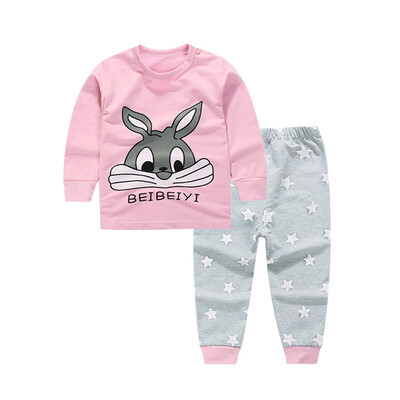 

2pcs Set Baby Underwear Clothing Sets Cartoon Casual clothes Baby Boy Girl Clothes suits toddler kids warm tracksuit