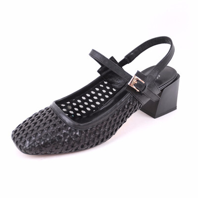 

SHUANGFENG Womens Sandals 2018 Summer Shoes Woman High heels weave sandals ankle strap square heel women shoes sandals ladies