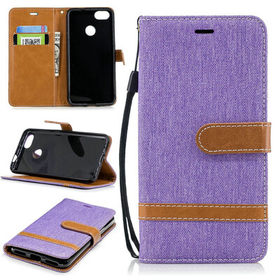 

BEFOSPEY Mixed Colors Denim PU LeatherSoft TPU Card Slot Stand Wallet Case For Huawei P9 lite mini50" Y6 Pro2017