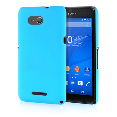 

MOONCASE Hard Rubberized Rubber Coating Devise Back Case Cover for Sony Xperia E4G Azure