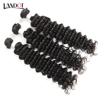 

8A Cambodian Deep Wave Virgin Hair 100 Human Hair Weave 3 Bundles Unprocessed Cambodian Deep Curly Hair Extensions Natural Black