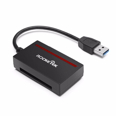 

Rocketek CFast 20 Reader USB 30 to SATA Adapter CFast 20 Card&25"HDD Hard DriveRead Write SSD&CF Card Simultaneously