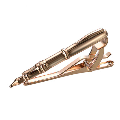 

Yoursfs French High Grade Pen Shape Men Tie Clips Suits Formal For Wedding Party Business Necktie Clips Copper Pin Clasp Tie Bar