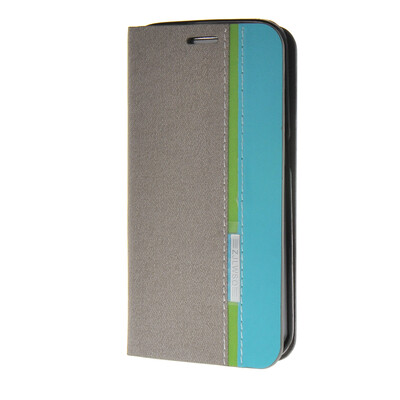 

MOONCASE Premium Synthetic Leather Card Slot Holster Pouch Stand Shell Case Cover for Samsung Galaxy S6 Edge Grey