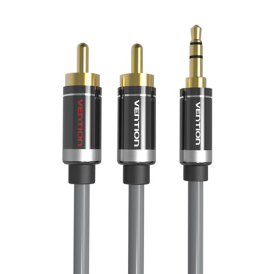 

Vention high quality 3.5mm jack male to 2RCA male audio cable Alumium shell Double shield