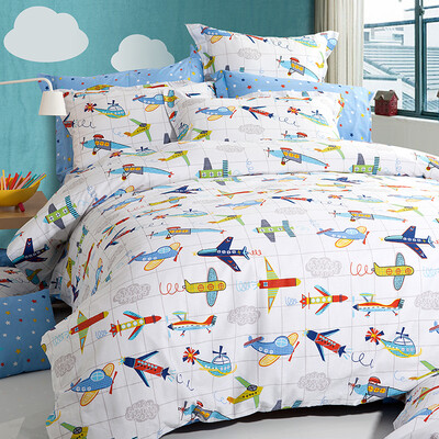 

Dohia Bedding Set Cotton Twill Double Piece Set - Flight Dreams 200x230cm Bed