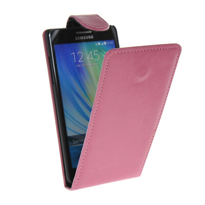 

MOONCASE Smooth skin Leather Bottom Flip Pouch Case Cover for Samsung Galaxy A5 Hot pink