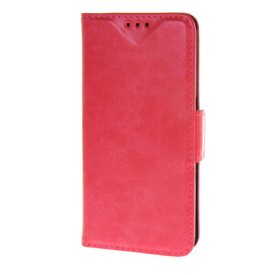

MOONCASE Samsung Galaxy корпуса S6 нефти кожи Кожа Флип карты Бумажник Слот Кронштейн обложка чехол Hotpink