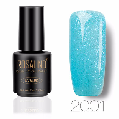 

ROSALIND Gel 1S 7ML Color Diamond Series Glitter Nail Gel Polish UV LED Soak-Off Nail Art Base Top Coat Needed gel lacquer