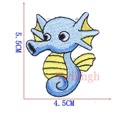 

1 pcslot Brand Embroidered Patches Letter Sea Animal Sequin Patch Iron On Fabric Badge Sew On Clothes Appliques DIY Stickers