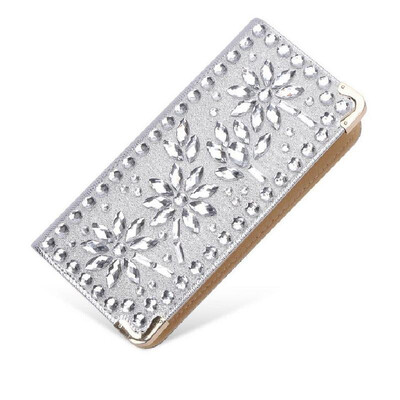 

Vogue Star Luxury rhinestone women wallets patent leather high quality wallet lady fashion clutch bag casual purses party LA175