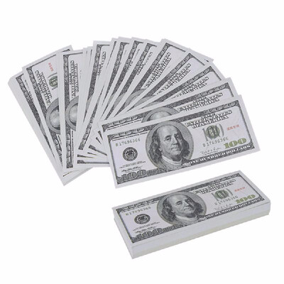 

500PCS Dollar Bill Souvenir Banknote Commemorative Banknotes Realistic Fake Play Money With U  Characteristics Real Looking Doubl