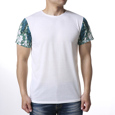 

Mens O-neck Tops Colorful Print Pullover T-Shirts