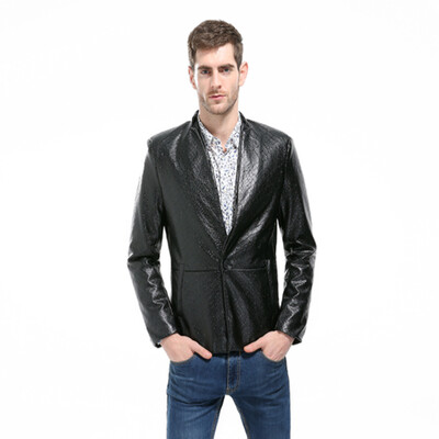 

Fashion Mens Solid Color Printed Long-sleeved Suit