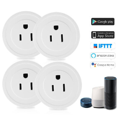 

Wi-Fi Wireless Mini Smart Outlet Plug WIFI Socket Charging Adapter Smart Home Plug Remote Control Via Phone App Smart Timer Compa