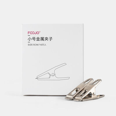 

FOOJO thick stainless steel clip extra large clip 6 pieces quality