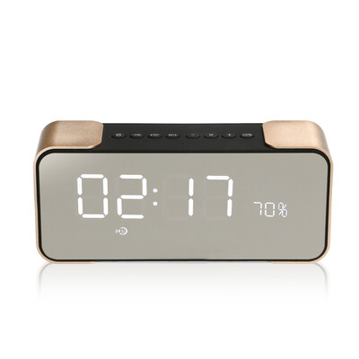 

TOPROAD Portable Bluetooth Speaker PTH-305 Wireless Stereo Music Sound Box Support FM Radio Line in TF TimeAlarm Clock altavoz