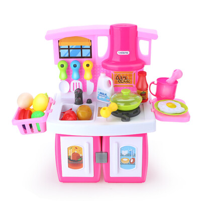

Beiens B141 Educational Toys Simulation Kitchen Set Pink for Children