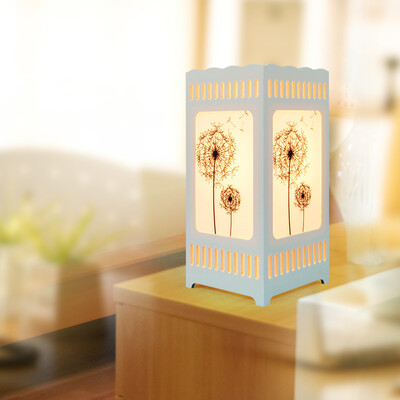 

Jingdong Supermarket] for the first time creative carved dimming bedside lamp lights dim dandelion TD0702 white