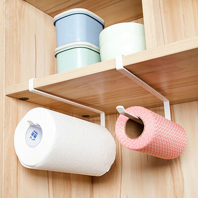 

Kitchen Napkin Paper Plastic Wrap Receive Holder Without Drilling