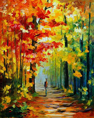 

Paint by Numbers Kit Diy Abstract Oil Painting 1620inch on Canvas with Paints - A Man in the Forest