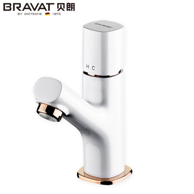 

Braun BRAVAT F1273308NP-RO Ou Jue series single handle single hole hot&cold basin mixer high light white rose gold