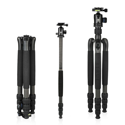 

Si Rui SIRUI tripod N1204SKK10X carbon fiber with Yuntai Canon Nikon SLR camera tripod folding SLR camera tripod detachable monopod