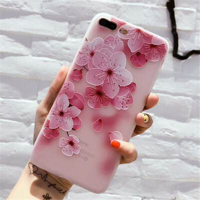 

Flower Silicon Phone Case For iPhone 7 8 Plus Rose Floral Leaves Cases For iPhone X 8 7 6 6S Plus 5 5S SE Soft TPU Cover