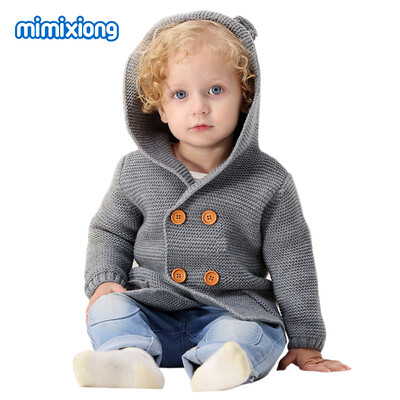 

Newborn Baby Sweaters Cardigan 3D Bear Toddler Boys Girl Bunny Knitted Jacket Fall Winter Infant Knitwear Coats Long Sleeve Tops