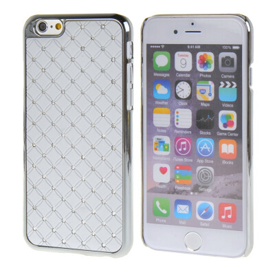 

MOONCASE iPhone 6 (4.7") Case Hard Luxury Chrome Rhinestone Bling Star Back Case Cover for Apple iPhone 6 (4.7") White