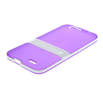 

MOONCASE Huawei G7 Дело Желе Цвет силиконовый гель ТПУ Тонкий с подставкой обложка чехол для Huawei Ascend G7 фиолетовый