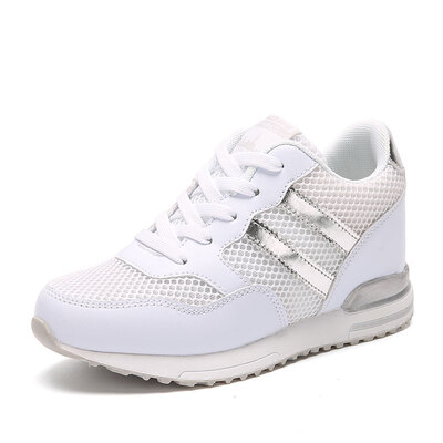 

2018 new Increase in height small white shoes girls net shoes students wild women shoes casual shoes