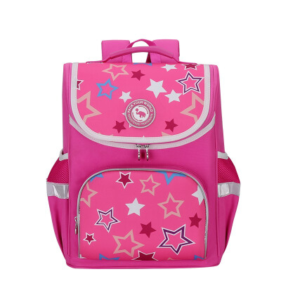 

OIWAS Childrens backpack schoolbag shoulder bag 14L Casual waterproof reflective stripe Pink Star Blue Star