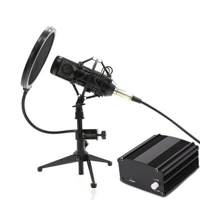 

Grinding process Full Set Metal Condenser microphone BM-800 bm 800 48V Phantom power sound card Studio mic computer Microphone