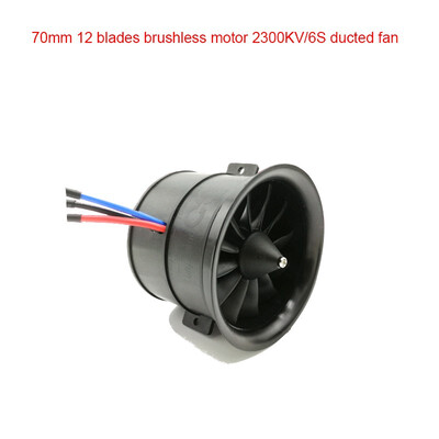 

Ducted Fan 70mm 12 Blades with Brushless Motor 2300KV6S for RC Airplane