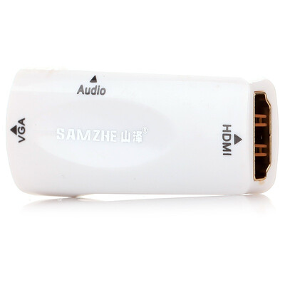 

Shanze (SAMZHE) ZJT-710 Передача женской передачи HDMI VGA мастер аудио HD конверсионная головка позолоченная версия белого цвета