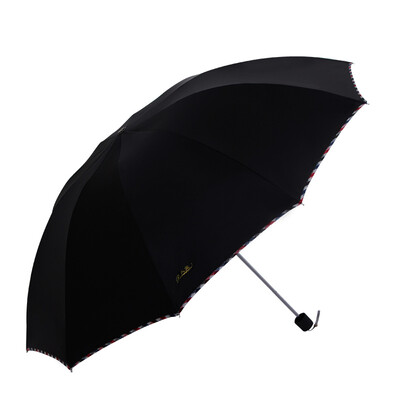 

Paradise umbrella folding sunny umbrella 3311E7 soap black vinyl upgrade section sun umbrella water repellent a dry business umbrella