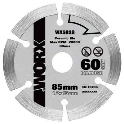 

WACKER WORX WA5038 85mm electric saw blade diamond saw blade