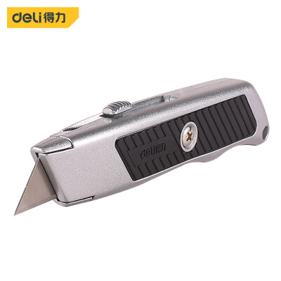 

Deli deli heavy duty self-locking zinc alloy utility knife T-soft plastic knife wallpaper knife paper knife carpet knife DL4261
